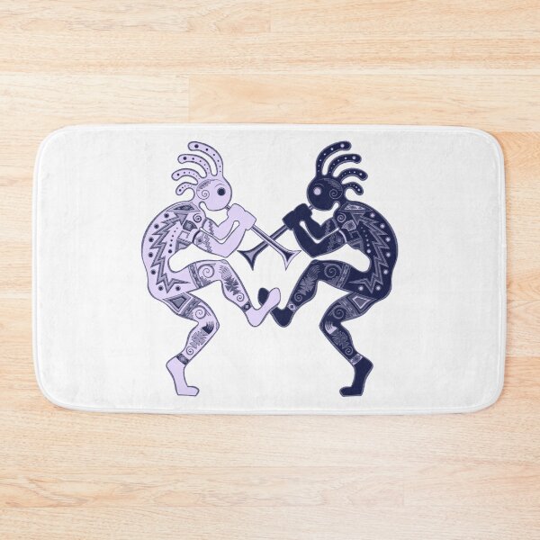 Item preview, Kokopelli Yin & Yang Blue themed design by Kasey Dutton  designed and sold by Caummon Thread.