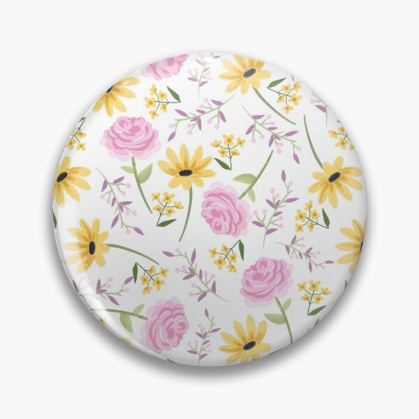Item preview, Sunflower Pattern, yellow, blue and pink flowers, sunflower, rose, daisy, Sunflower Seamless Pattern, Sunflower Pattern Design designed and sold by graphic-genie.