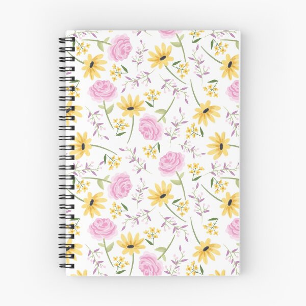 Item preview, Sunflower Pattern, yellow, blue and pink flowers, sunflower, rose, daisy, Sunflower Seamless Pattern, Sunflower Pattern Design designed and sold by graphic-genie.