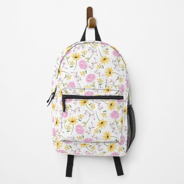 Item preview, Sunflower Pattern, yellow, blue and pink flowers, sunflower, rose, daisy, Sunflower Seamless Pattern, Sunflower Pattern Design designed and sold by graphic-genie.