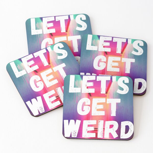 Artikelvorschau, Let's Get Weird Statement Love Tshirt Geek buntes inneres Freak T-Shirt lustig entworfen und verkauft von roymerch.