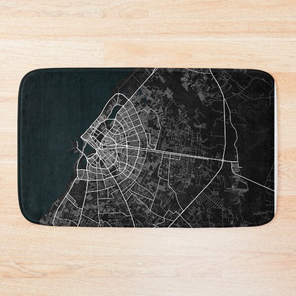 Item preview, Benghazi City Map of Libya - Dark designed and sold by deMAP.
