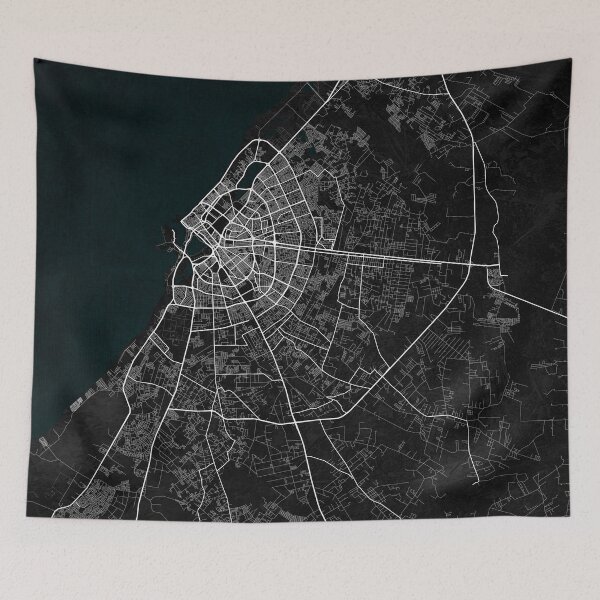 Item preview, Benghazi City Map of Libya - Dark designed and sold by deMAP.