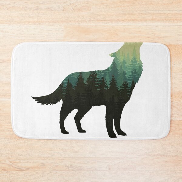 Item preview, Forest Wolf - Green designed and sold by Yorda Creative.