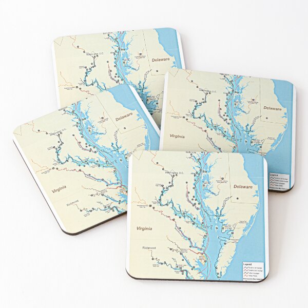 Item preview, Captain John Smith Chesapeake National Historic Trail Map (2007) Virginia & Maryland Bay Exploration designed and sold by BravuraMedia.