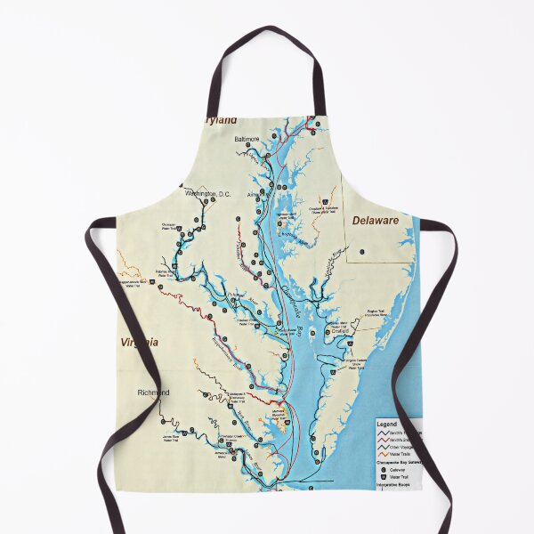 Item preview, Captain John Smith Chesapeake National Historic Trail Map (2007) Virginia & Maryland Bay Exploration designed and sold by BravuraMedia.