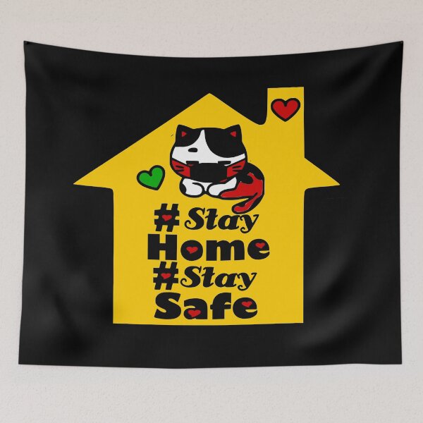 Item preview, ❤️#Stay Home Stay Safe Motivational Covid-19 Quote designed and sold by Fantabulous.