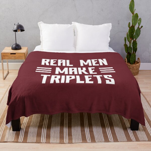 Item preview, Real Men Make Triplets, Dad Of Triplets #2 designed and sold by SalahBlt.
