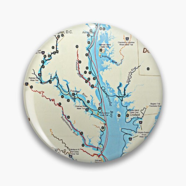 Item preview, Captain John Smith Chesapeake National Historic Trail Map (2007) Virginia & Maryland Bay Exploration designed and sold by BravuraMedia.