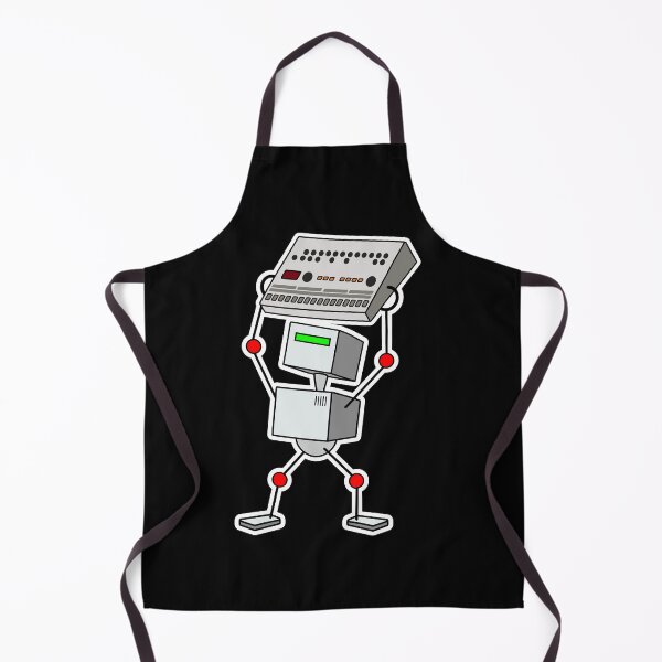 Item preview, Robot Holding Drum Machine (Small Print) designed and sold by AtomicMalibu.