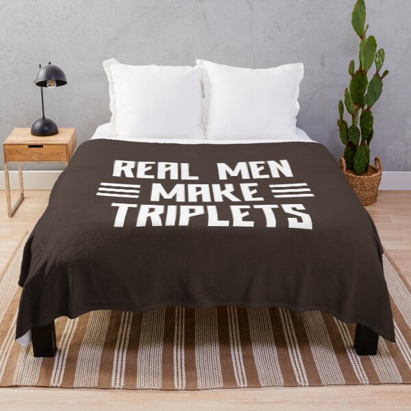 Item preview, Real Men Make Triplets, Dad Of Triplets #3 designed and sold by SalahBlt.