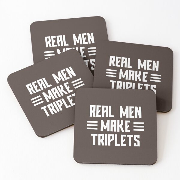 Item preview, Real Men Make Triplets, Dad Of Triplets #3 designed and sold by SalahBlt.