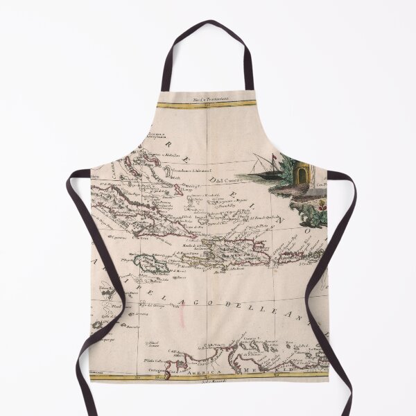 Item preview, Old Caribbean Map (1785) Vintage West Indies Atlas designed and sold by BravuraMedia.