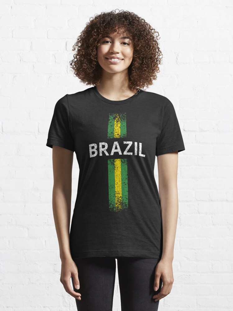 Brazil World Cup Brasil Retro Soccer T-Shirt - ICONIKIT - Shop Classic  Soccer Designs