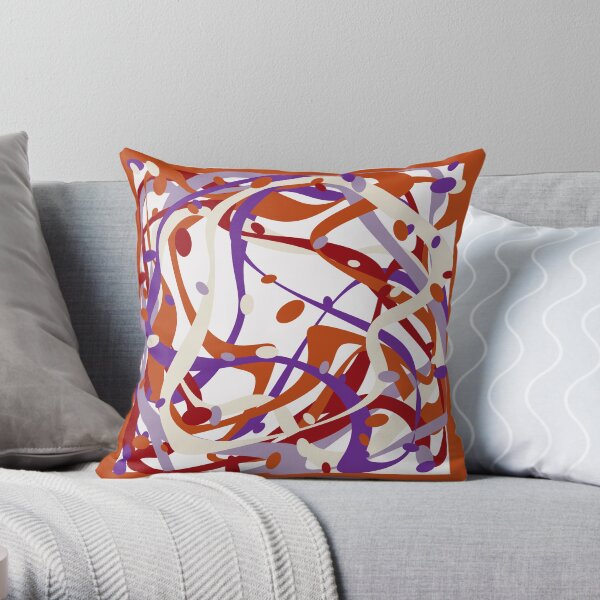 Carre_10 Throw Pillow
