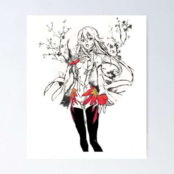 Guilty crown - Inori flowers Poster by Kate Kage