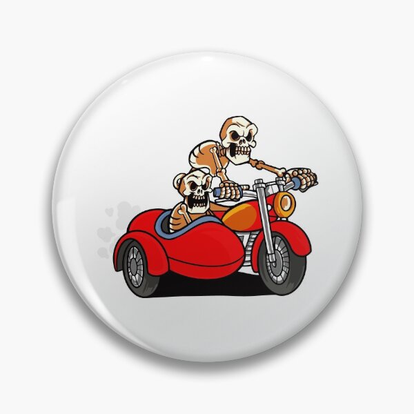 Item preview, Skeleton on a Motorcycle with a Sidecar designed and sold by gifttat.