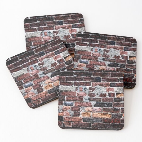 Item preview, Closeup of old brick wall that has been repaired designed and sold by Stephen Orsillo.