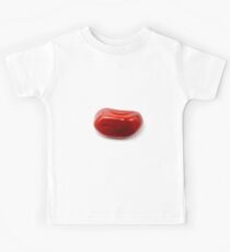 Cutout of a Red Jasper gemstone on white background Kids Tee
