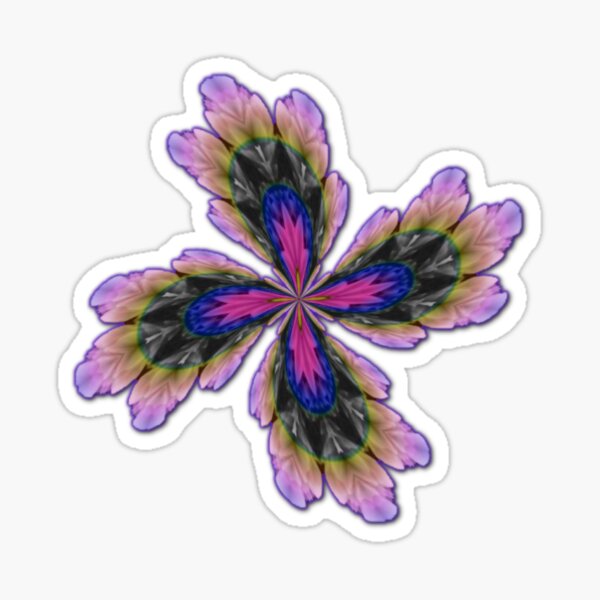A Feathery Flower 1 Sticker
