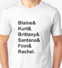 Glee Main Characters T-Shirt Unisex T-Shirt