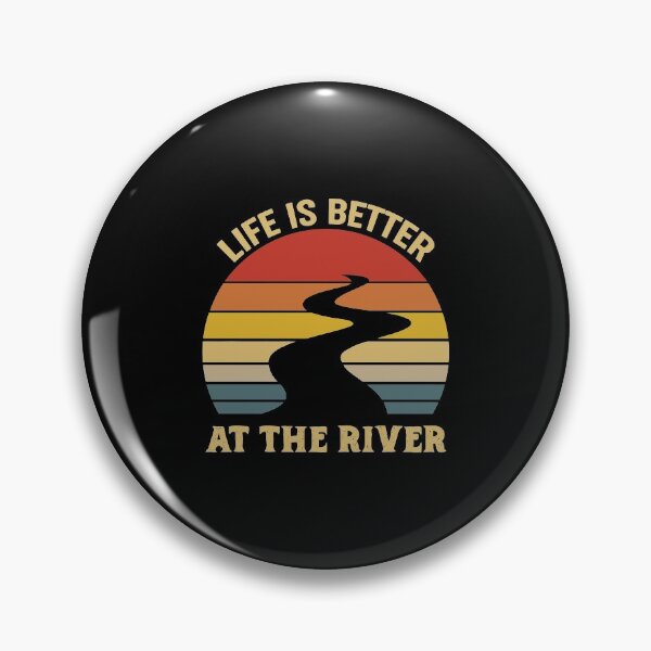 Item preview, Vintage Retro Life Is Better At The River designed and sold by telegaevel.