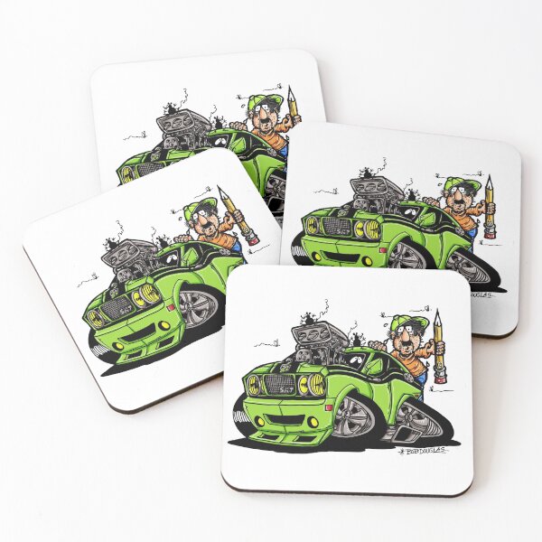 Item preview, Art guy and his hot rod cartoon  designed and sold by bobtheartman.