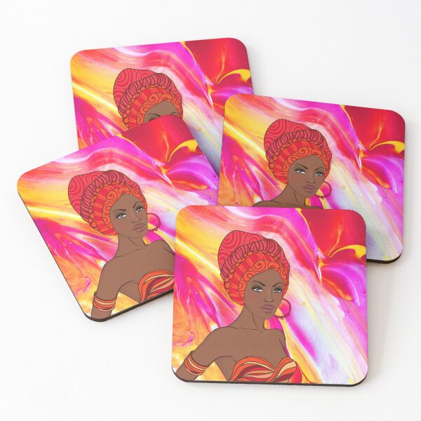 Item preview, African Woman Abstract Orange designed and sold by LaceRenee.
