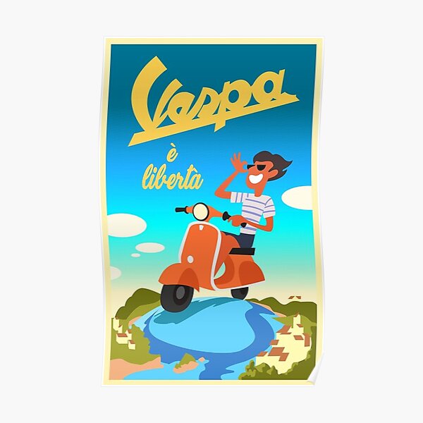 Vespa Luca Poster