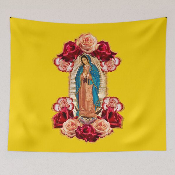 Item preview, The Virgin of Guadalupe with red roses designed and sold by vagonart.