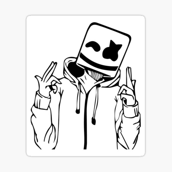Top 144+ dj marshmello sketch best