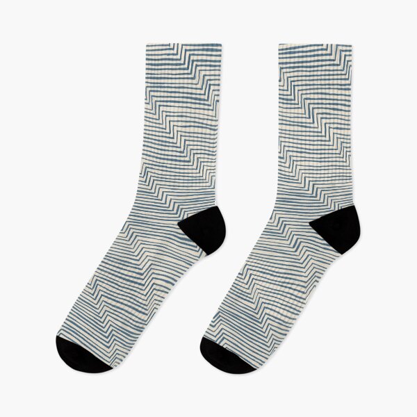 Item preview, Streaky Stripes Pattern Cream Blue designed and sold by inkjevetta.