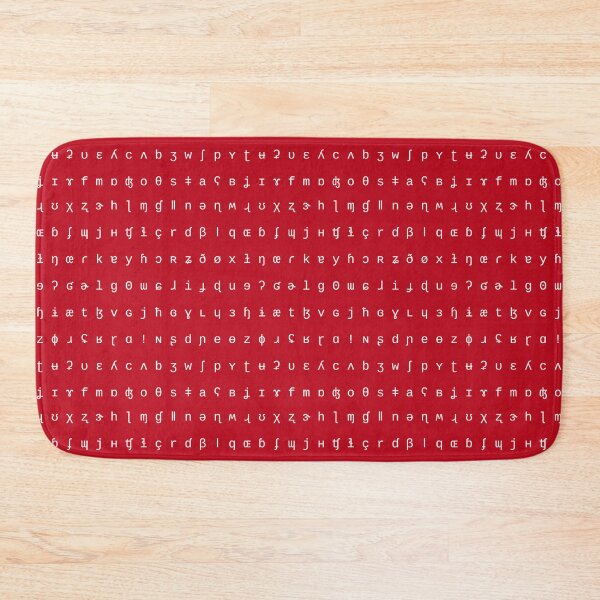 Item preview, IPA red and white range designed and sold by Lingthusiasm.