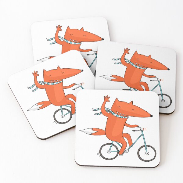 Item preview, Fox on bicycle designed and sold by zsooofija.