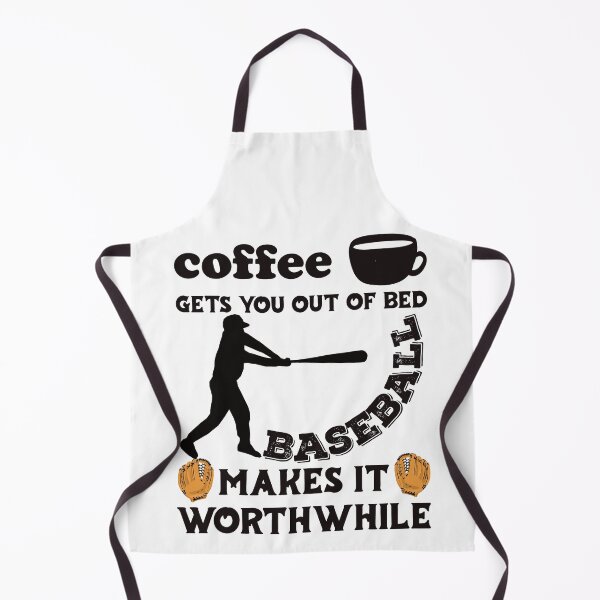 Item preview, Coffee Gets You Out Of Bed - Baseball Makes It Worthwhile - Dark Text designed and sold by DerekJSmith.