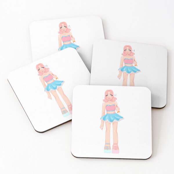 Item preview, Summer Fashionista Girl ❀ Bubblegum Cotton Candy Blue and Pink Cartoon Avatar Inspired Outfit designed and sold by Sophie-Draws.