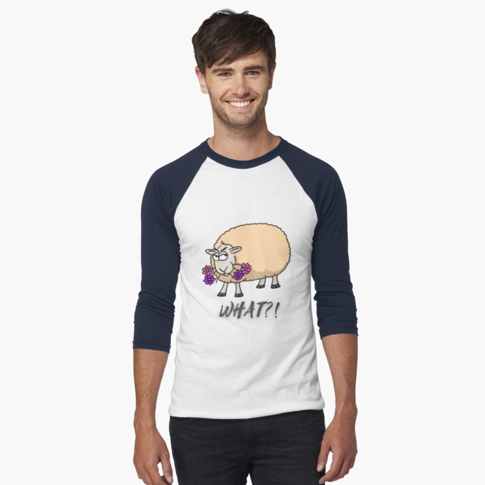Item preview, Baseball ¾ Sleeve T-Shirt designed and sold by bluemerleminion.