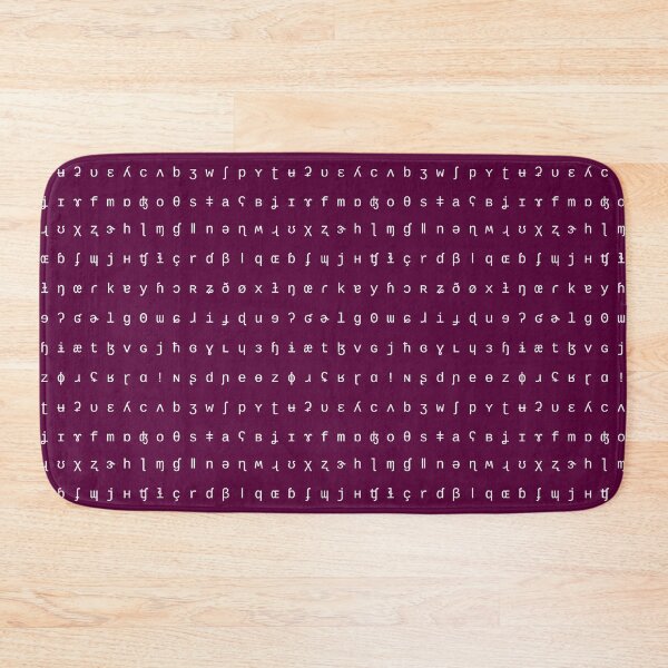Item preview, IPA plum and white range designed and sold by Lingthusiasm.