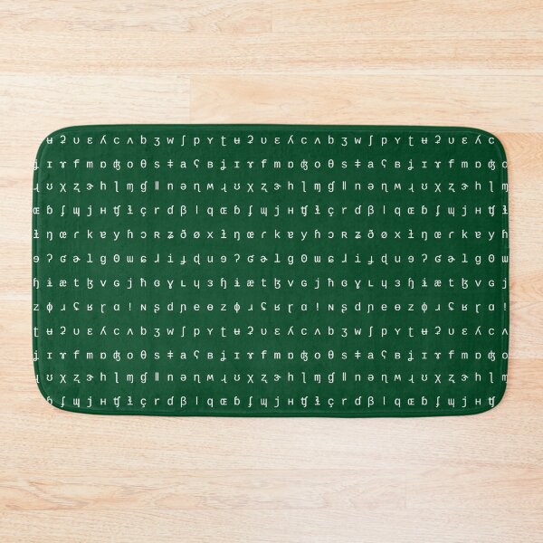 Item preview, IPA forest green and white range designed and sold by Lingthusiasm.
