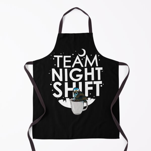 Item preview, Team Night Shift with Coffee Drinking Owl designed and sold by mLoyal.