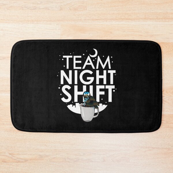 Item preview, Team Night Shift with Coffee Drinking Owl designed and sold by mLoyal.