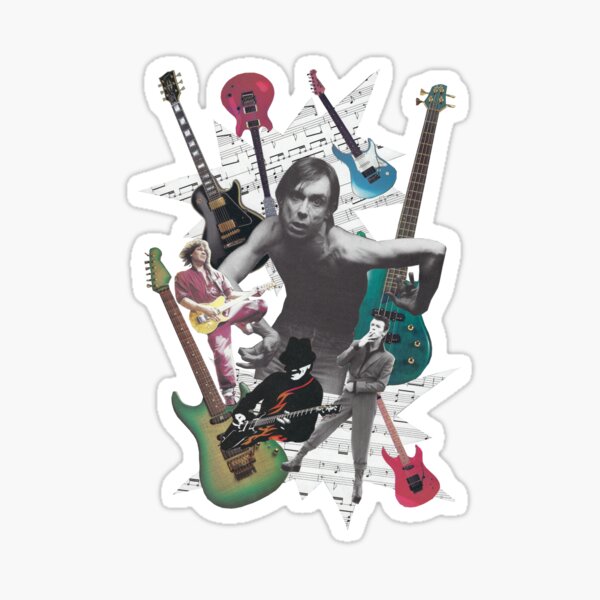 "Faire du bruit" Collage analogique Sticker