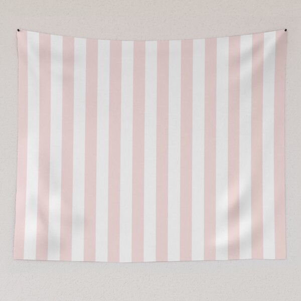 Item preview, Small PALE PINK and WHITE Vertical STRIPES designed and sold by RachelMacht.