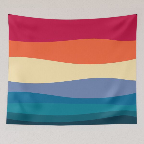Item preview, Retro Colors Waves designed and sold by Timegraf.
