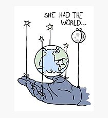 She Had The World Lyrics Photographic Print
