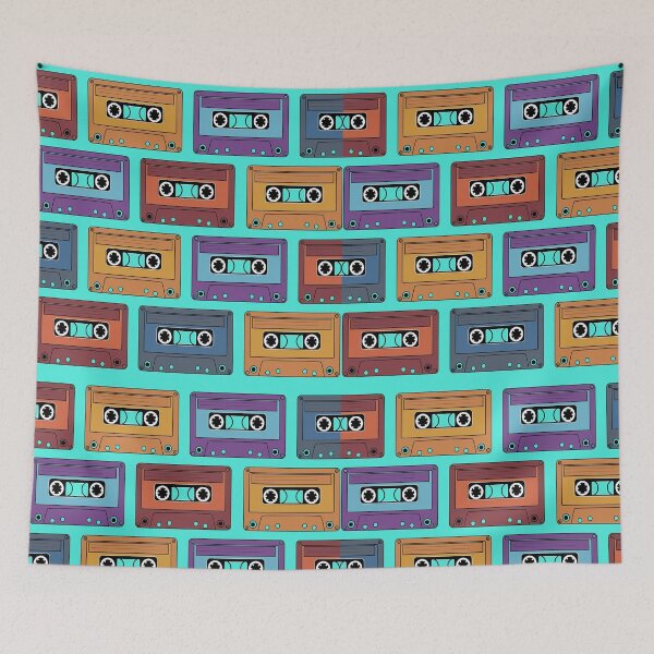 Item preview, Cassette Retro Pattern designed and sold by titanosdesign.