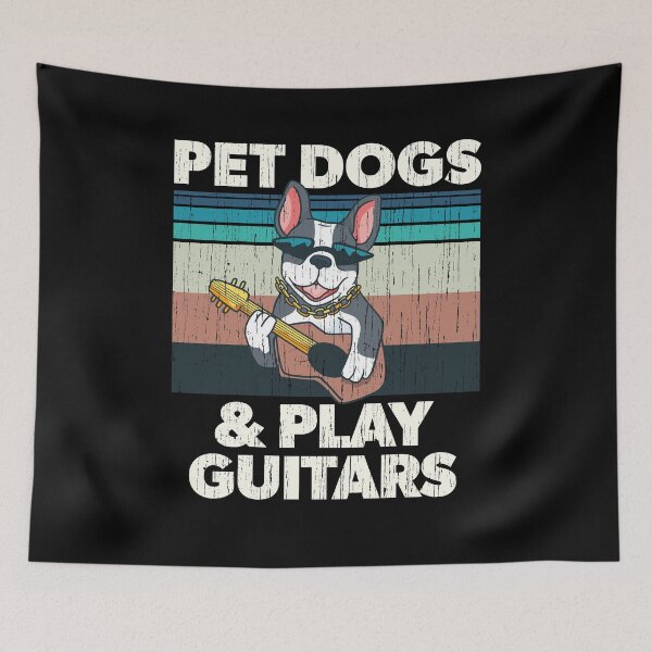 Item preview, Pet Dogs and Play Guitars Vintage Design designed and sold by justjonboy.