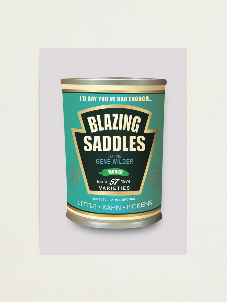 Alternate view of Blazing Saddles - Alternative Movie Poster Photographic Print