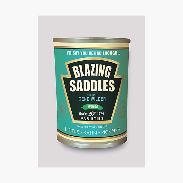 Blazing Saddles - Alternative Movie Poster Photographic Print