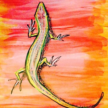 Artwork thumbnail, Red lizard by Tensegrity